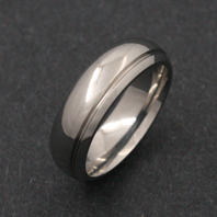Classic Titanium Ring - Eclipse