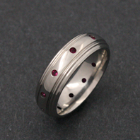 Titanium Ring - Ruby Centaurus