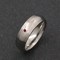 Titanium Ring - Ruby Procyon