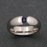 Classic Titanium Ring - Rhea